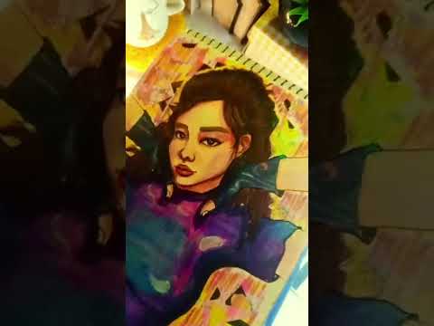 When you are your biggest fan 😉#transition#edits#artist#drawing#portrait#art#shorts#traditionalart