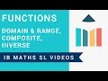 Exploring Functions: Domain, Range, Composite, and Inverse