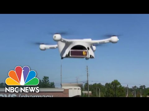 Drones, Robots And More Safely Deliver Supplies During Coronavirus Crisis | NBC Nightly News Drones, Robots And More Safely Deliver Supplies During Coronavirus Crisis | NBC Nightly News