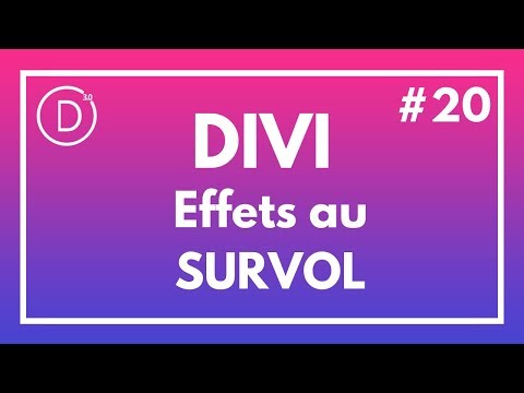 #Divi news 20 - Effets au survol