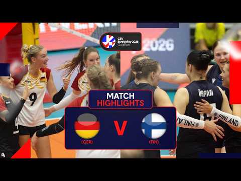 Highlights | Germany vs. Finland - CEV EuroVolley 2026 | Qualification Phase W | Pool A