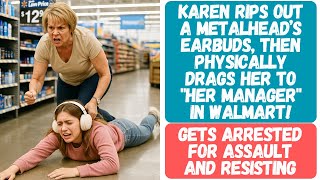 KAREN ASSAULTS A WOMAN AND VIOLENTLY RIPS OUT HER HEADPHONES THEN DRAGS HER ACROSS THE STORE!!!