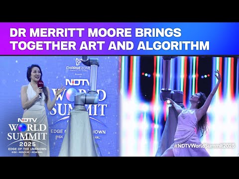 Dr Merritt Moore Brings Together Art And Algorithm At NDTV World Summit