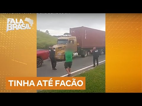 Motoristas são detidos após briga de trânsito