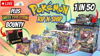 LIVE Pokemon RIP N SHIP! BOOSTER BOX NIGHT + BOUNTY!