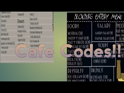 Roblox Bloxburg Cafe Menu Codes 07 2021 - picture codes for roblox bloxburg
