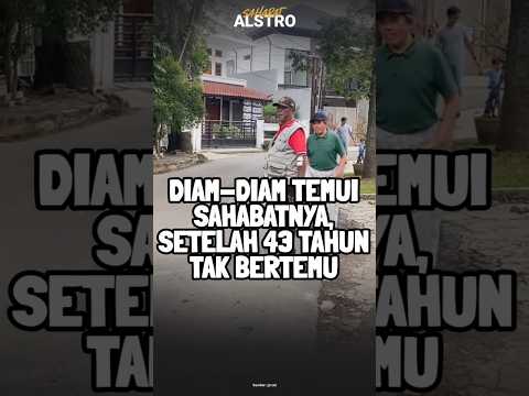 Seorang bapak diam-diam temui sahabatnya, setelah 43 tahun tak bertemu.