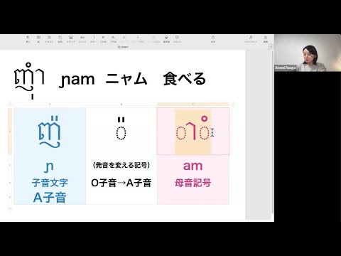 ញ៉ំា ニャム はこうなってる!|カンボジア語講師Furuya