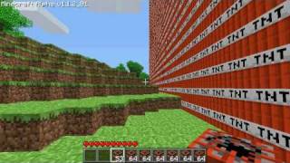 Minecraft Alpha - Setting Up The Bomb - Half Done