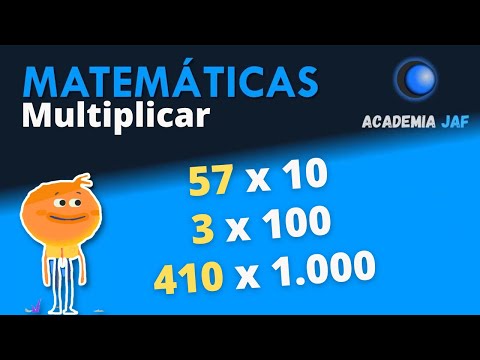 Multiplicar por unidad seguida de ceros (multiplicar por 10, 100, 1.000)