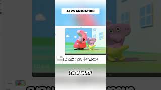AI vs. Animation: Peppa Pig Edition #shorts
