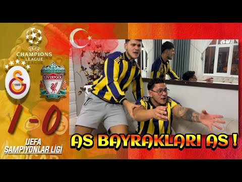 FANATİK 2 KARDEŞ GALATASARAY LİVERPOOL MAÇINI İZLERSE - GALATASARAY 1-0 LİVERPOOL