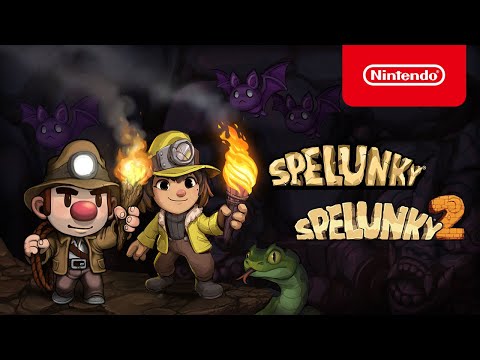 Spelunky and Spelunky 2 - Launch Trailer - Nintendo Switch