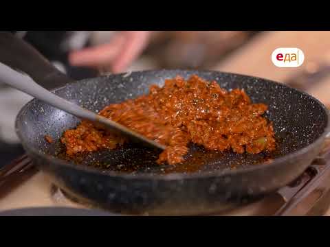 Пирог с мясной начинкой и вишнёвый кисель на миндальном молоке | Ланч-бокс Y