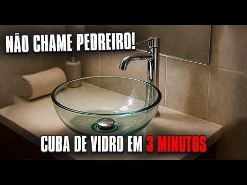 Como Instalar Cuba de Vidro no Banheiro em 3 Minutos – Rápido e Fácil!