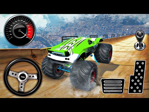 Monster Truck Ramp Impossible Driving - Mega Ramp Car Stunt Master Simulator - Android Gameplay 🔥