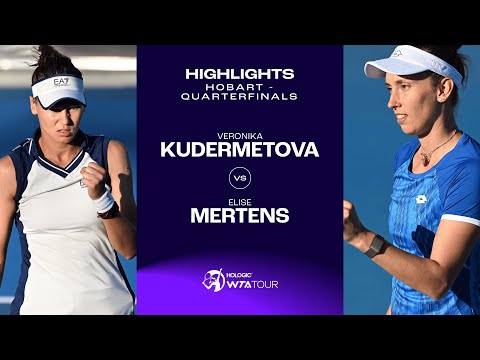 Veronika Kudermetova vs. Elise Mertens  | 2025 Hobart Quarterfinal | WTA Match Highlights