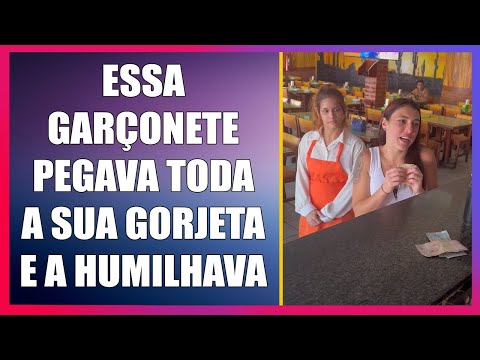 Essa garçonete pegava toda a sua gorjeta e a humilh4v4.