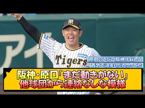 阪神・原口「まだ動きがない」他球団から連絡なしな模様【なんJ/2ch/5ch/ネット 反応 まとめ/阪神タイガース/藤川球児】