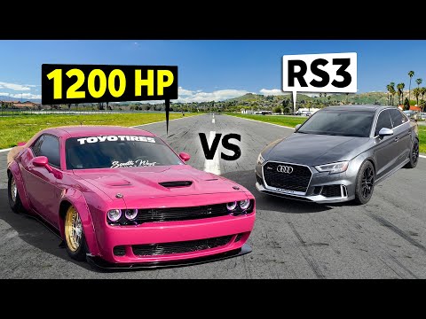 Hellcat vs RS3: A Thrilling Race of Power and Grip