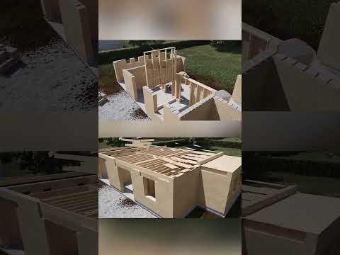 Ein echtes Haus aus Blöcken in wenigen Tagen