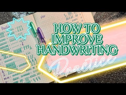 How to improve handwriting . Relaxing handwriting practice