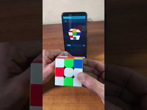 Rubik's Cube Solved by App 🔥 [Smurf Cat 🐈❌] #shorts #viral