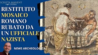 Pompei. Restituito mosaico romano rubato da un ufficiale nazista