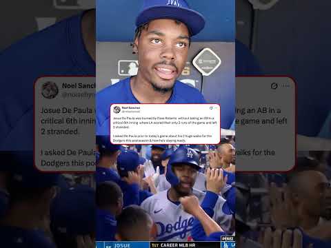 Josue <strong>De</strong> Paula says he’s loves the postseason feeling and <strong>is</strong> ready when Dodgers need him 🙏
