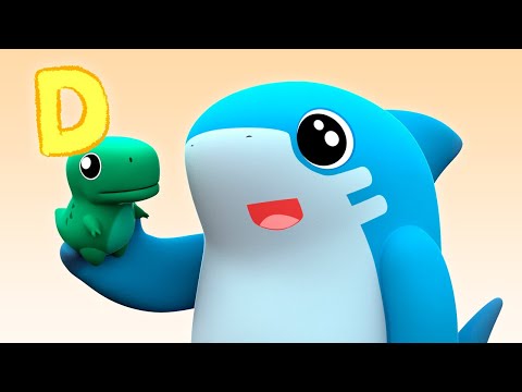 📚 Vamos Aprender o Alfabeto com uma Música | Shark Academy 🦈 | Músicas Divertidas para Crianças! 🎉