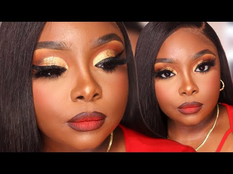 Holiday Makeup Glam: Hair, Makeup, Outfit | Ariel Black