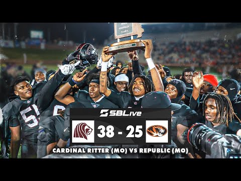 JAMARION PARKER, DEJERRIAN MILLER CAP OFF CARDINAL RITTER’S UNDEFEATED SEASON WITH STATE TITLE 🏈