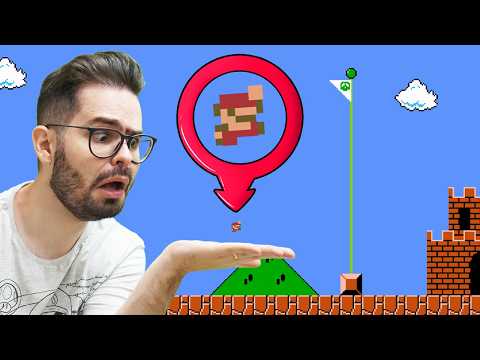 Super Mario Bros, mas o Mario é MINÚSCULO!