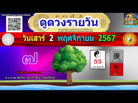 ดูดวงรายวันผ่าดาววันนี้2พ.ย2567ลัคนา12ราศีlหมอฤทธิ์ผ่าดาว