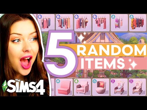 The Sims 4 But Each Room Must Have 5 RANDOM ITEMS // Sims 4 Build Challenge