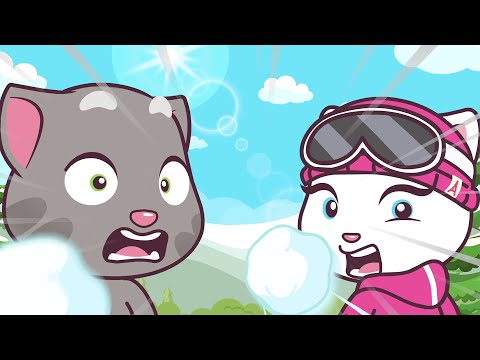 Konuşan Tom ve Arkadaşları Minikler 🐱 Kış Müsabakası ⛷❄ Çizgi Dizi ✨ Super Toons TV Animasyon