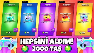 DÜKKANDAKİ BÜTÜN KUTULARI SATIN ALDIM 🤑 (2000 TAŞ) - Brawl Stars