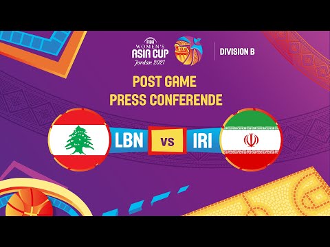 LIVE - Lebanon v Iran - Press Conference | FIBA Women's Asia Cup 2021 - Division B