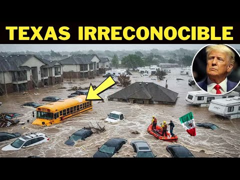 ¡CAOS en Texas! Terribles inundaciones repentinas convierten calles en ríos: autos y casa inundada