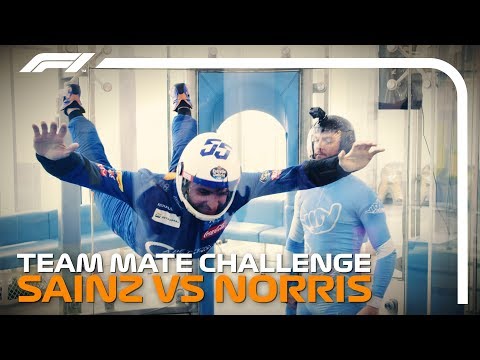 Carlos And Lando Go Skydiving | F1 Team Mate Challenge