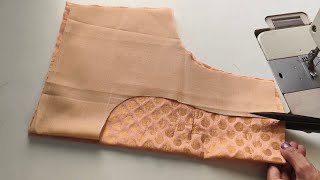 Blouse design cutting and stitching. Back neck design. Blouse designs 