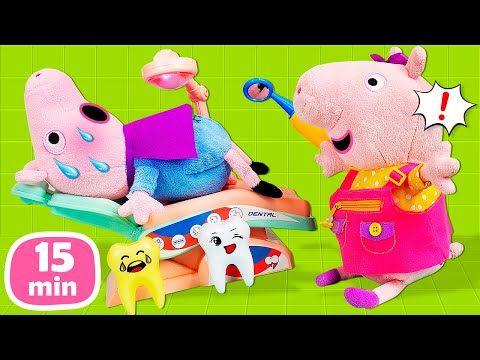 Peppa Wutz Kompilation - Spielzeug Videos für Kinder. 3 Folgen am Stück. Plüpa Plüsch Paradies