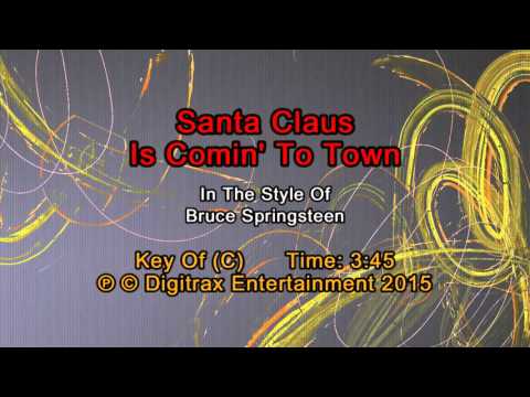 Bruce Springsteen – Santa Claus Is Comin’ To Town (Backing Track)