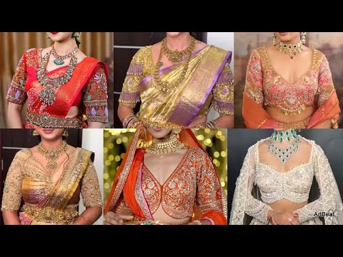 Beautiful Silk Saree Blouse Designs Amazing Work Designs For Sarees, Croptops & Lehengas 2025