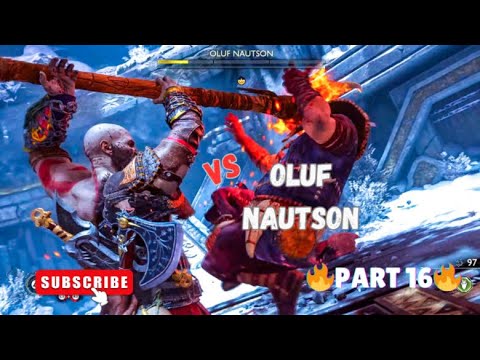 Witness the epic clash: KRATOS vs OLUF in God of War Ragnarök! ⚔️🔥 #godofwar  #ragnarok  #kratos