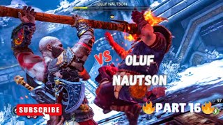Witness the epic clash: KRATOS vs OLUF in God of War Ragnarök! ⚔️🔥 #godofwar  #ragnarok  #kratos