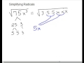 Simplifying Radicals with Prime Factorization