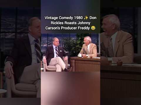 Vintage Comedy 1980 ✨ Don Rickles Roasts Johnny Carson's Producer Freddy 😂