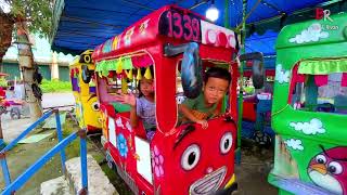 AKU NAIK KERETA API | Kereta Odong - Odong Warna Warni