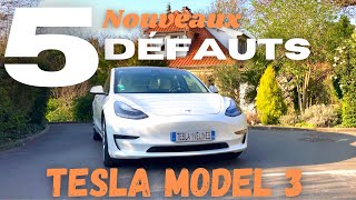 5 nouveaux DÉFAUTS de la Tesla Model 3
